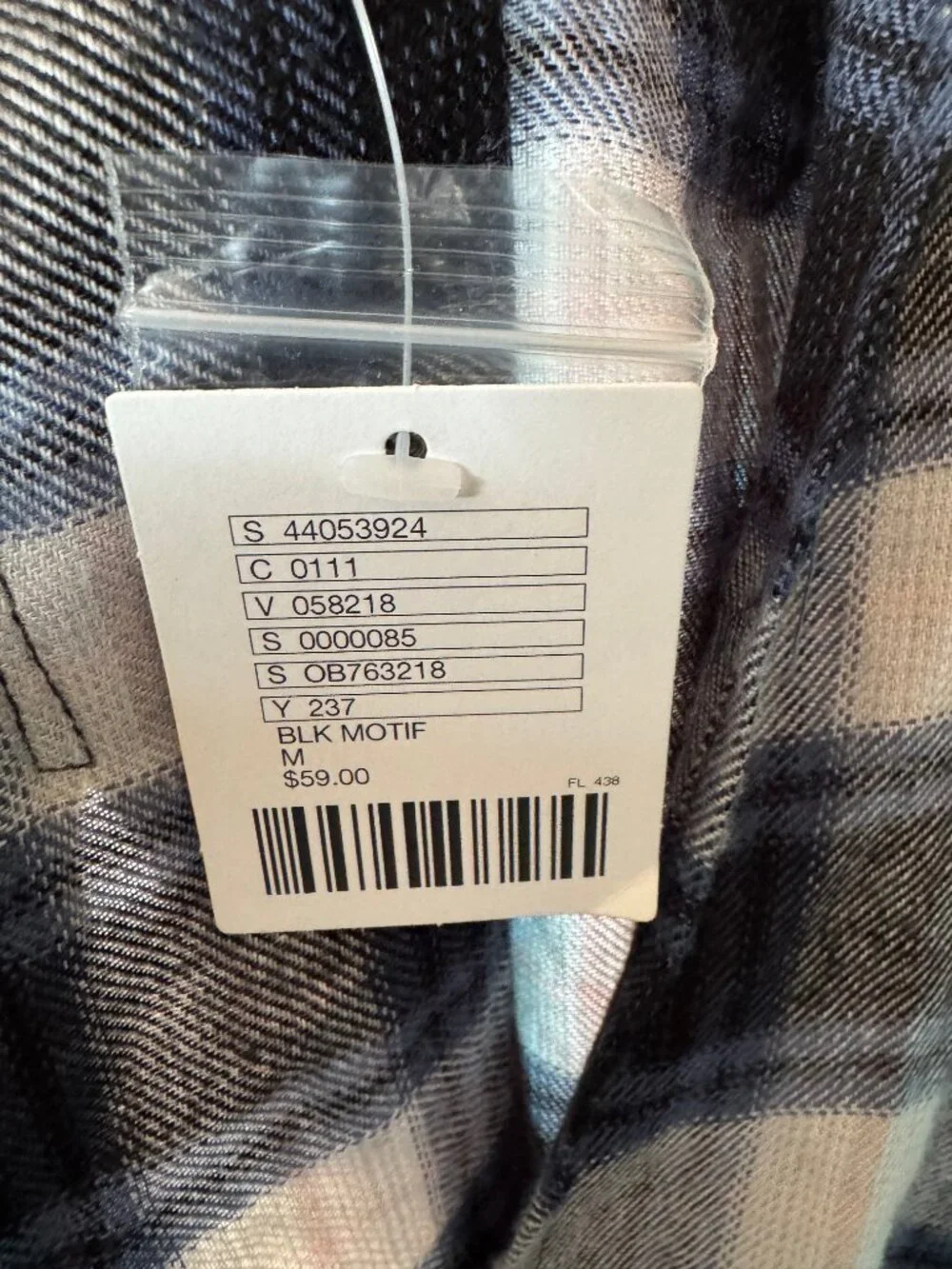 Urban Outfitters BDG long sleeve open front Flannel top - New - Picture 7 of 7